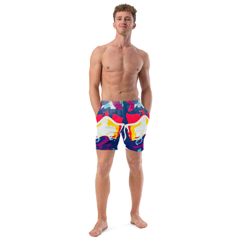 'Two Halves of the Same Coin' Men's Recycled Swim Trunks