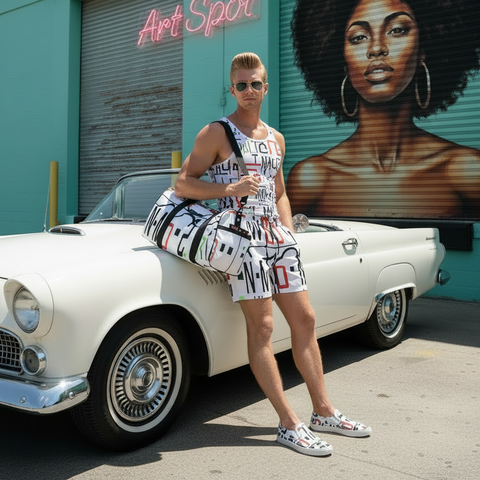 'Logo Arte' Men's Recycled Swim Trunks