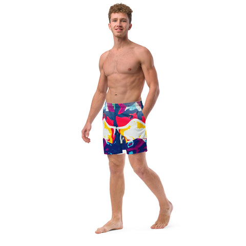 'Two Halves of the Same Coin' Men's Recycled Swim Trunks