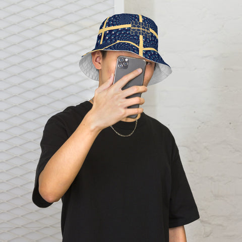 'Honeycomb Ben' / 'I Must Remember My Life' Reversible Bucket Hat