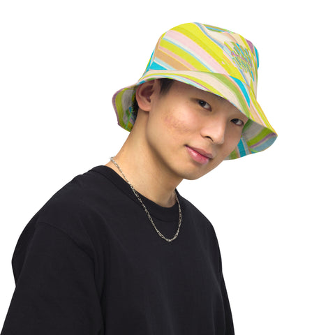 Clover Striper Reversible Bucket Hat