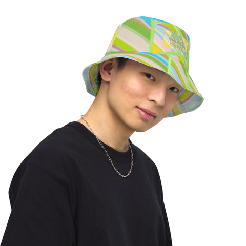 Clover Striper Reversible Bucket Hat