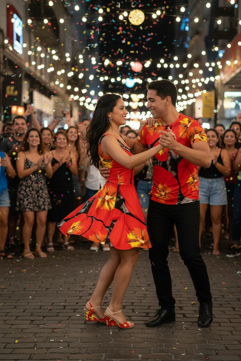'Dua Tulipa' Skater Dress
