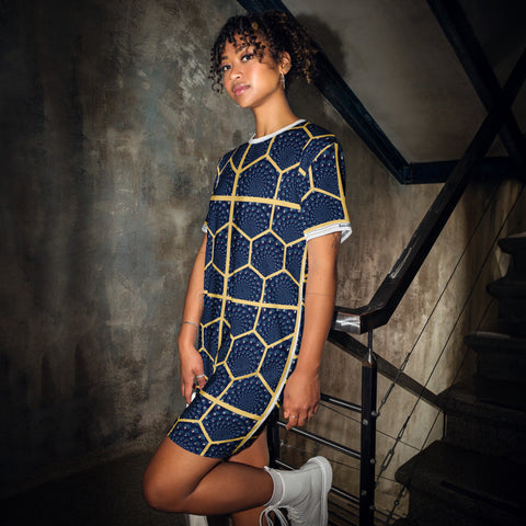 'Honeycomb Ben' T-Shirt Dress