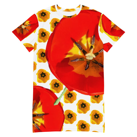 'Dua Tulipa' T-shirt Dress