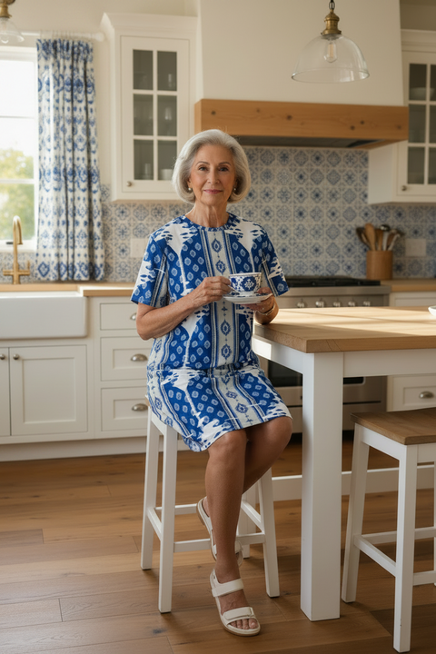 'Le Muse du Regence' T-shirt Dress