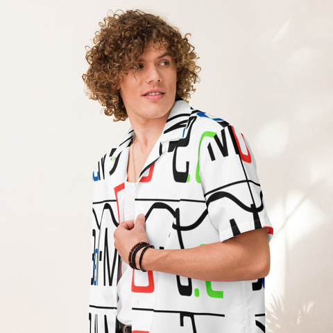 'Ben-Mo-2.0  Logo' Gender-Neutral Button Shirt