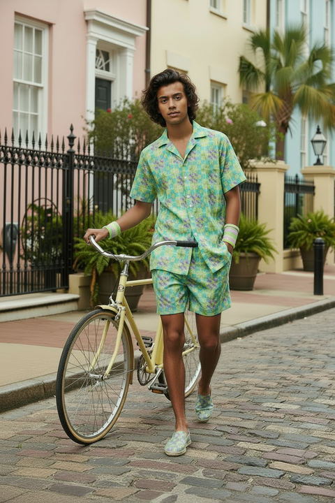 'Irish Tee Hybrid' Unisex Button Shirt