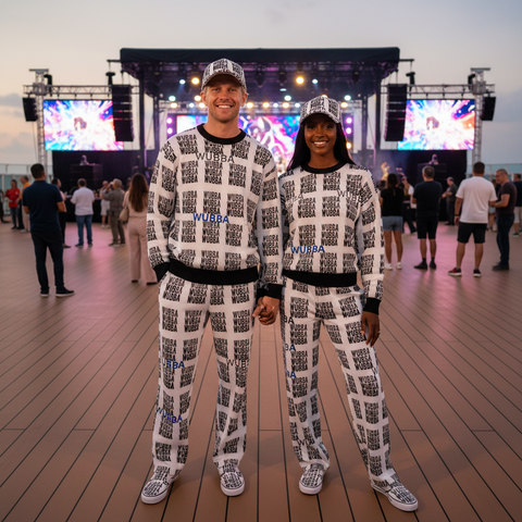 'WUBBA WUBBA WUBBA' Unisex Wide-Leg Lounge Pants