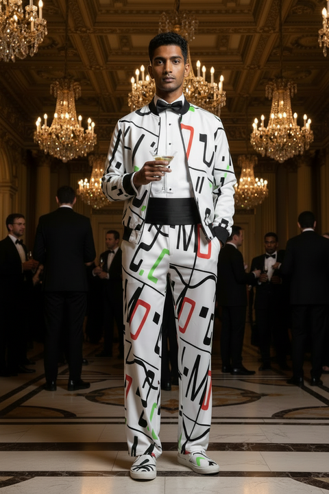 'Logo Arte' Unisex Wide-leg Lounge Pants