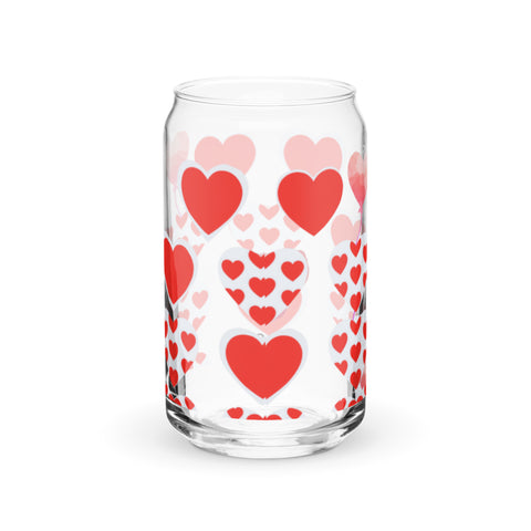 BM2-Casa: Hearts Can-shaped Glass