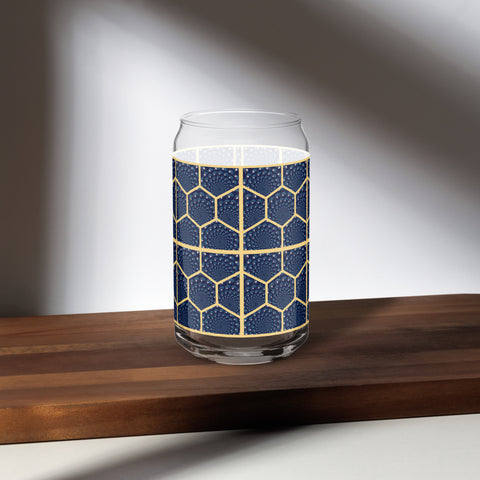 BM2-Casa: Honeycomb Ben Can-shaped Glass