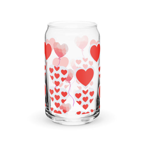 BM2-Casa: Hearts Can-shaped Glass