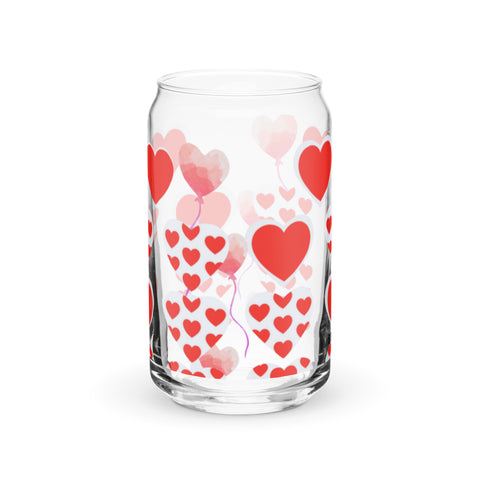 BM2-Casa: Hearts Can-shaped Glass