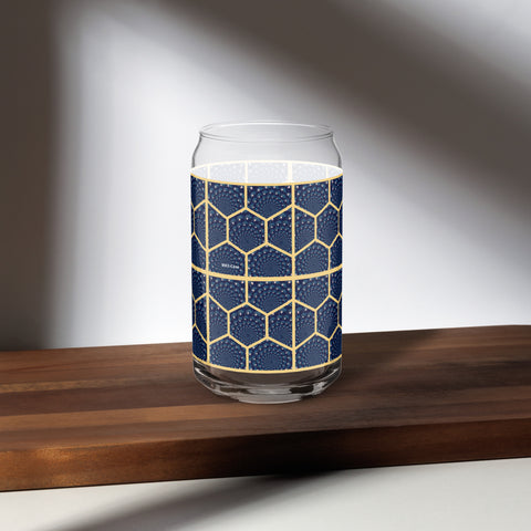 BM2-Casa: Honeycomb Ben Can-shaped Glass