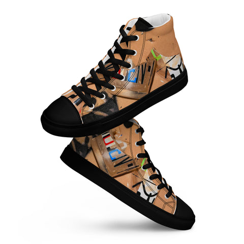 Splat Men's High-top Canvas Shoes