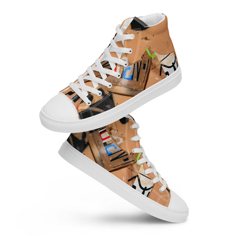 Splat Men's High-top Canvas Shoes