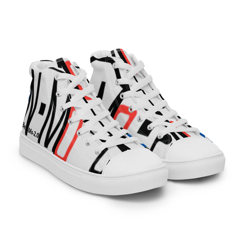 Ben-Mo-2.0 Logo' Men's High Top Canvas Shoes