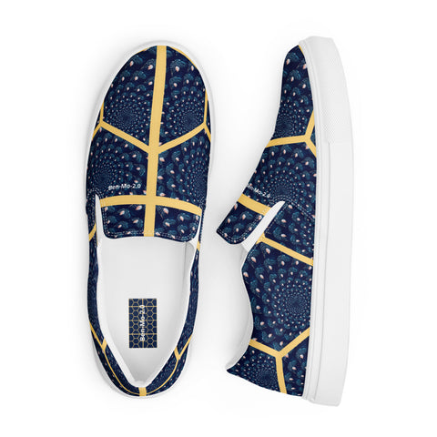 'Honeycomb Ben' Men's Slip-on Canvas Shoes