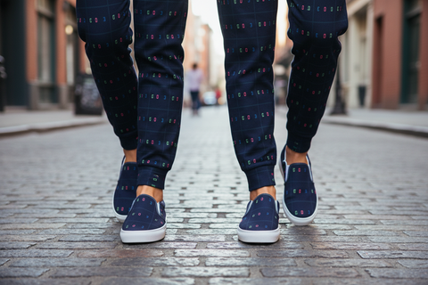 'Blackout' Unisex Slip-On Canvas Shoes