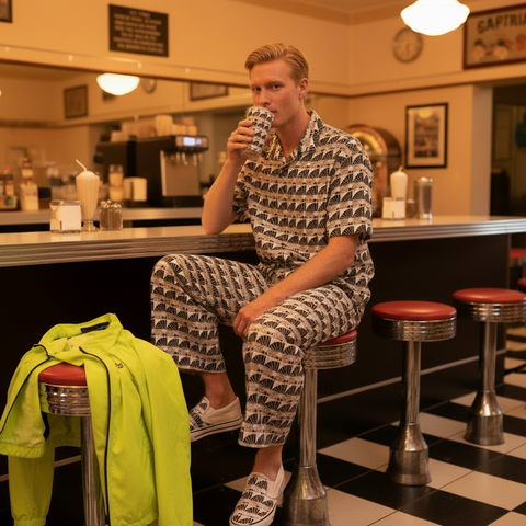 'The Image Guru Infinity' Unisex Wide-Leg Lounge Pants