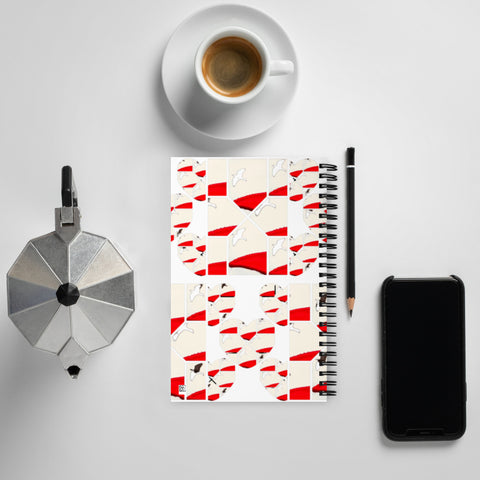 'Hearts & Birds' Spiral Notebook