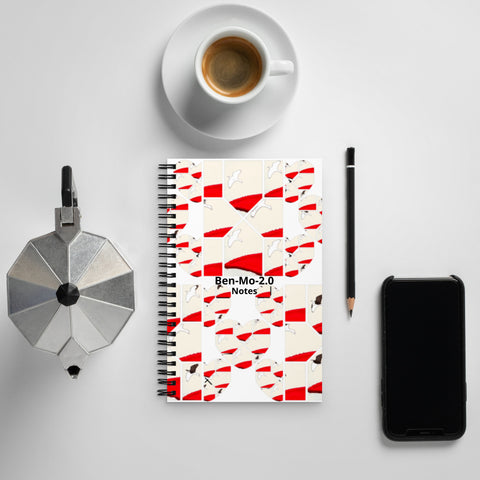 'Hearts & Birds' Spiral Notebook