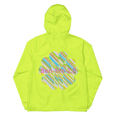 Clover Striper Unisex Lightweight Zip up Windbreaker