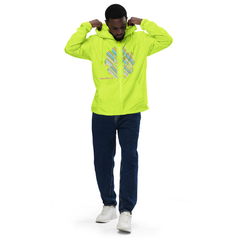 Clover Striper Unisex Lightweight Zip up Windbreaker