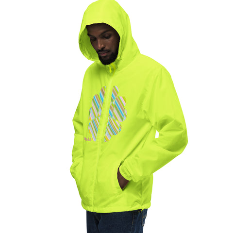 Clover Striper Unisex Lightweight Zip up Windbreaker