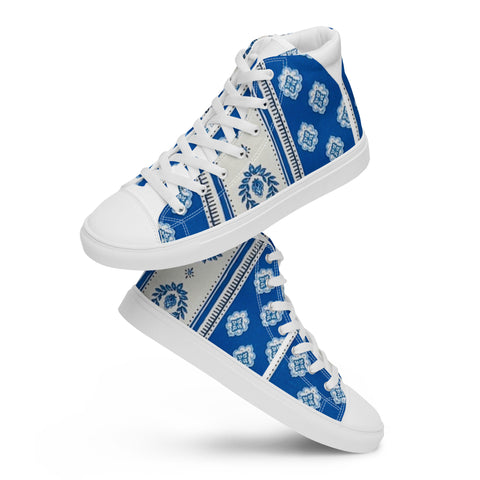'Le Muse du Ben' Women’s High Top Canvas Shoes