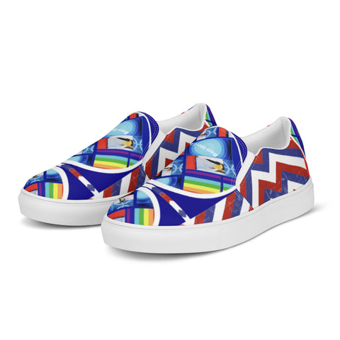 'VOTE USA 2024’ Election Collection Women’s Slip-on Canvas Shoes