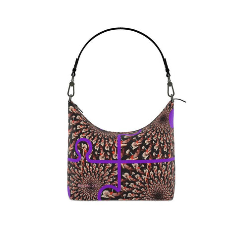 ‘Purple Peacock’ Designer Hobo Bag