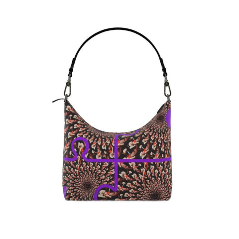 ‘Purple Peacock’ Designer Hobo Bag